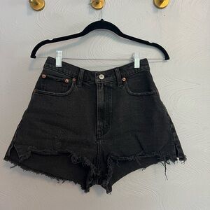 Abercrombie High Rise 90s Cutoff Short